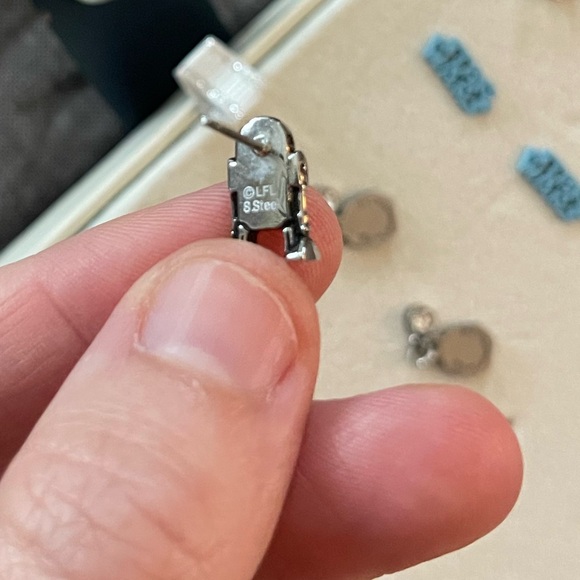 Star Wars bundle 4 earrings R2D2, rebel alliance, storm trooper stainless steel - Picture 4 of 4